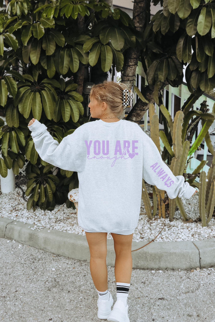 You are enough/sleeve print 223S