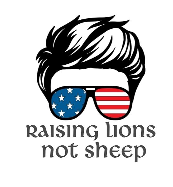Raising Lions not Sheep dad decal